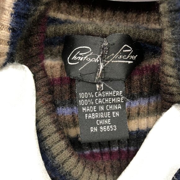 Christopher Fischer 100% Cashmere Turtleneck Sweater Ribbed Womens M Thick - Picture 6 of 8